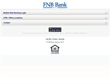 Tablet Screenshot of fnbbank.com
